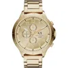 Armani Exchange Chronograph Bracelet Watch In Gold/gold