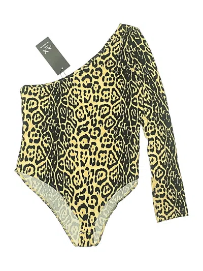 Pre-owned Ax Paris Bodysuit In Brown