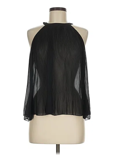 Pre-owned Ax Paris Tank Top Black Halter Neckline Tops
