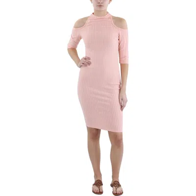 Ax Paris Womens Knit Midi Sweaterdress In Pink