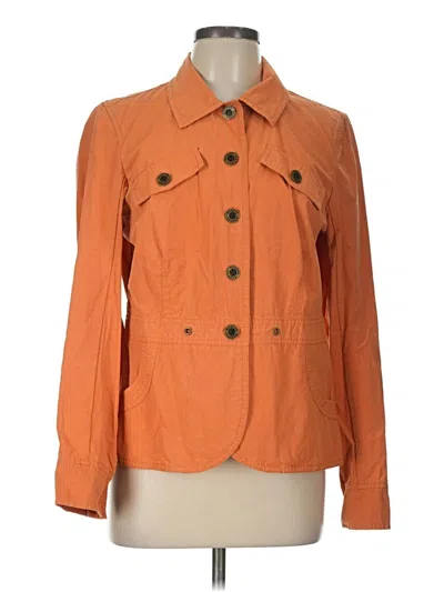 Pre-owned Axcess 3/4 Sleeve Button Down Shirt In Orange