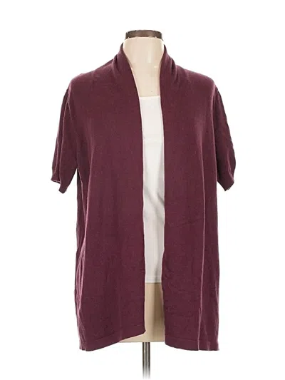 Pre-owned Axcess Cardigan Sweater In Burgundy