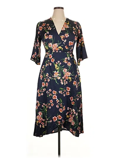 Pre-owned Axcess Casual Dress In Blue