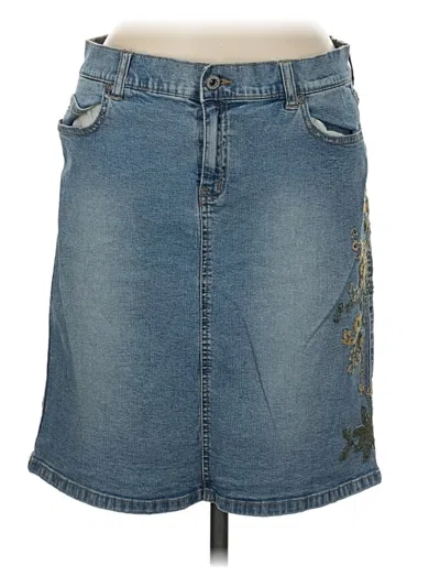 Pre-owned Axcess Denim Skirt In Blue