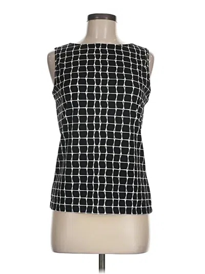 Pre-owned Axcess Sleeveless Blouse In Black