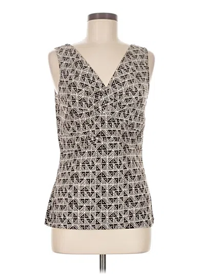 Pre-owned Axcess Sleeveless Blouse In Silver