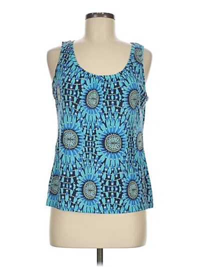 Pre-owned Axcess Tank Top Blue Halter Neckline Tops