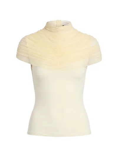 Axel 113 Grace Mesh Top In Neutral