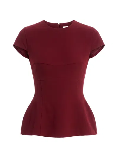 Axel 113 Icon Peplum-hem Top In Red