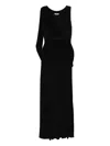 Axel 113 Isabell Ruched Dress In Black