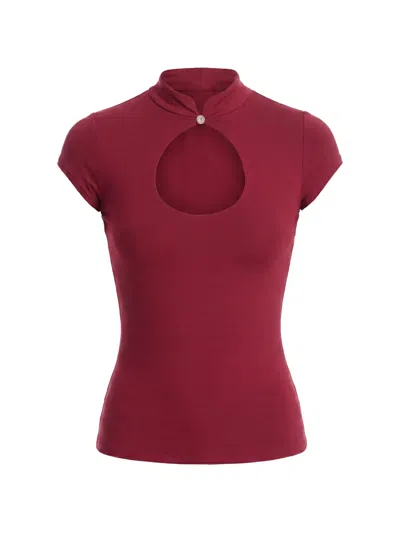 Axel 113 Khy Cutout Top In Red