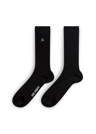 Axel Arigato A Logo Silk Socks In Black