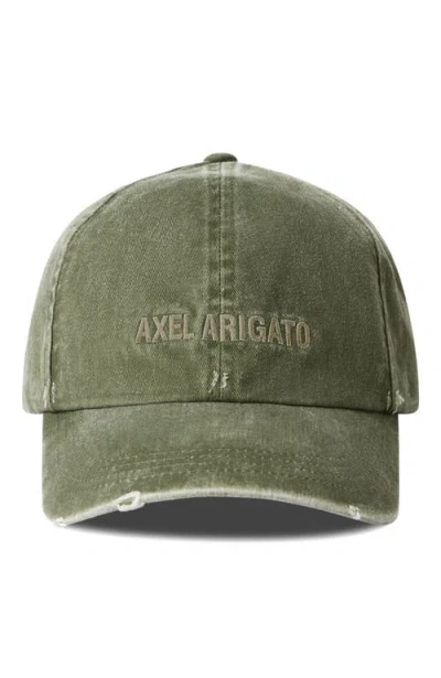 Axel Arigato Aa Logo Cap In Green