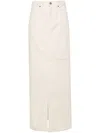 Axel Arigato Amp Cotton Maxi Skirt In Neutrals