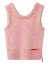 Axel Arigato Anna Ribbed-hem Cropped Sleeveless Vest