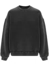 Axel Arigato Anthracite Grey Typo-embroidered Jersey Sweatshirt In Black