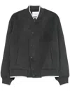 Axel Arigato Anthracite Grey Typo Varsity Jacket In Grey