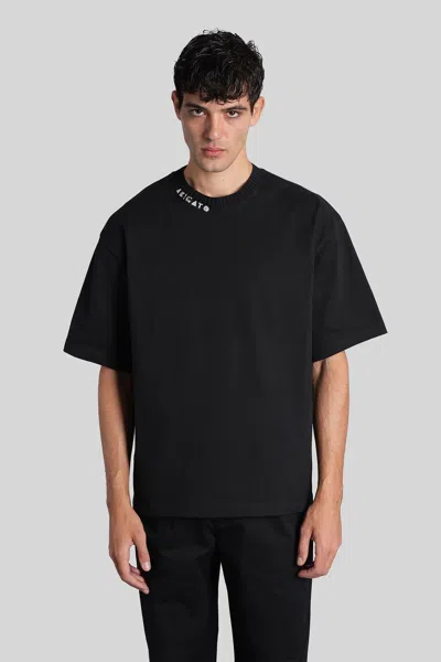 Axel Arigato Apex Ribbed T-shirt In Black Cotton