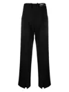 Axel Arigato Arch Twill Slit Trousers In Black