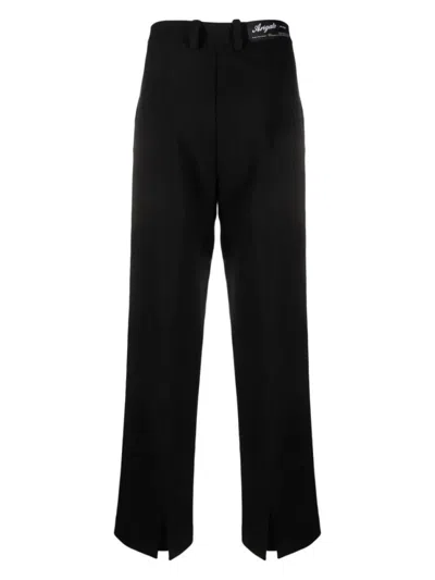 Axel Arigato Arch Twill Slit Trousers In Black
