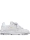 Axel Arigato 'area Haze' Grey And White Low Top Sneakers With Laminated Leather In Leather Blend Woman In Blau