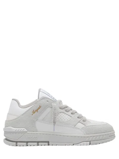 Axel Arigato Area Lo Brushed-suede And Leather Low-top Trainers In Neutral