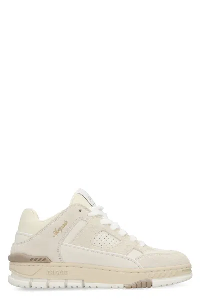 Axel Arigato Area Lo Fluffy Low-top Leather Sneakers In Neutral