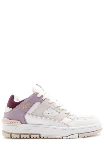 Axel Arigato Area Lo Panelled Leather Sneakers In White