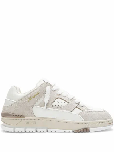 Axel Arigato Suede And Leather Sneakers With Cushioned Sole In Neutral