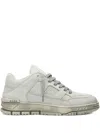 Axel Arigato Area Lo Perforated Leather Sneakers In Gray