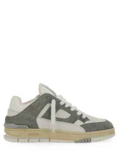 Axel Arigato Low Top Sneakers Perforated Detailing Textured Panels Rubber Sole In Silver
