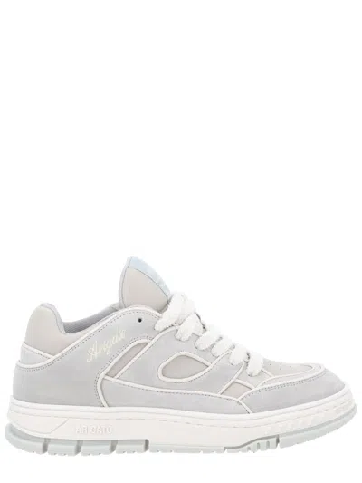Axel Arigato Handcrafted Nubuck Sneakers With Panelled Upper In Gray