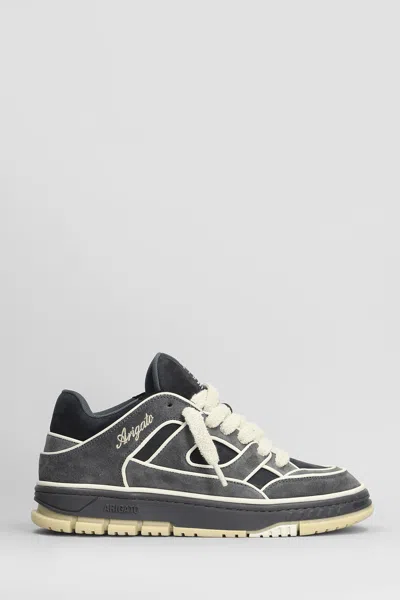 Axel Arigato Area Lo Sneaker Sneakers In Black Suede In Gray