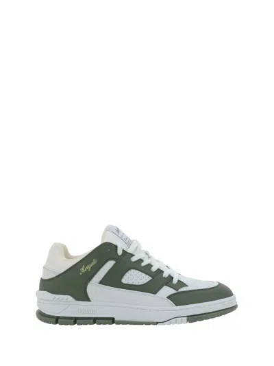 Axel Arigato Area Lo Sneaker Sneakers In White Leather In White/dk Green