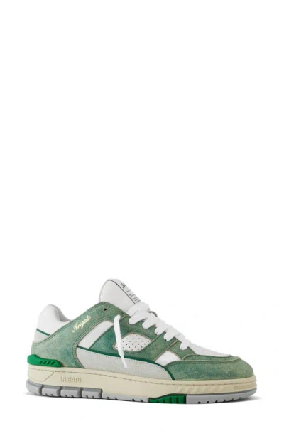 Axel Arigato Area Lo Sneaker In White/ Green