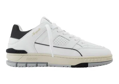 Pre-owned Axel Arigato Area Lo Sneaker (women's) Sneakers In White/black