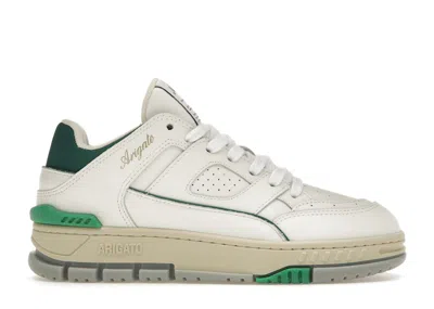 Pre-owned Axel Arigato Area Lo Sneaker (women's) Sneakers In White/kale Green