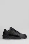 Axel Arigato Area Lo Sneakers In Black Suede And Leather In Black