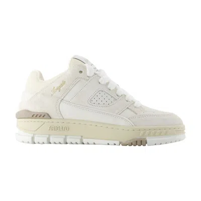 Axel Arigato Area Lo Fluffy Sneakers In Beige Suede In Neutral