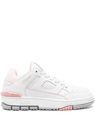 Axel Arigato Area Lo Sneakers In White/pink