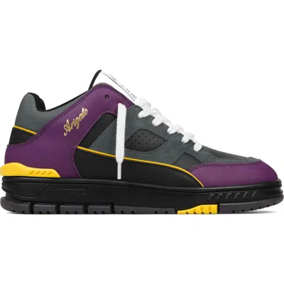 Axel Arigato Black & Purple Area Team Colours Sneakers In Black/purple