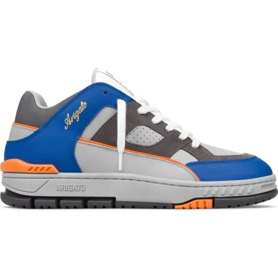 Axel Arigato Gray & Blue Area Team Colours Sneakers In Grey/blue