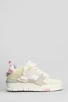 Axel Arigato Area Patchwork Sneakers In Beige Suede And Fabric