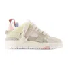 Axel Arigato Area Patchwork Sneakers In Beige Suede And Fabric
