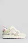 Axel Arigato Area Patchwork Sneakers In Beige Suede And Fabric In Beige