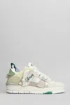Axel Arigato Area Patchwork Sneakers In White Leather And Fabric In Neutral