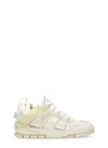 Axel Arigato Mens Cream Area Patchwork Leather And Recycled Polyester Mid-top Trainers In Neutrals