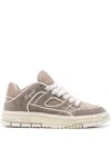 Axel Arigato Area Lo Piping Suede Low Top Sneakers In Neutral