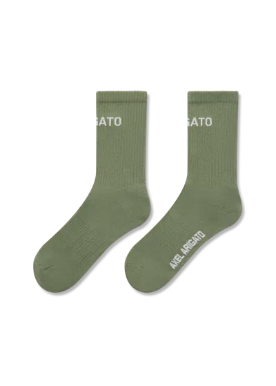 Axel Arigato Arigato Logo Tube Socks In Green