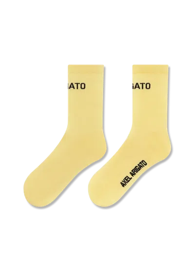 Axel Arigato Arigato Logo Tube Socks In Yellow